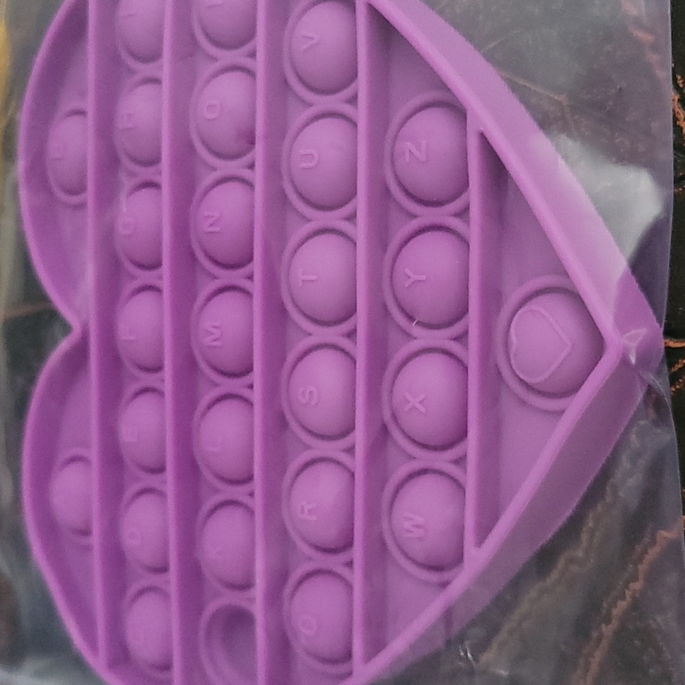 Alphabet Purple Heart Popit